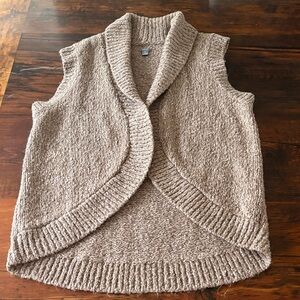 Aerie cozy knit open cardigan vest